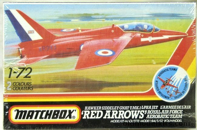 Matchbox 1/72 Gnat Mk.1 Trainer Red Arrows RAF Acrobatic Team, 40015 plastic model kit
